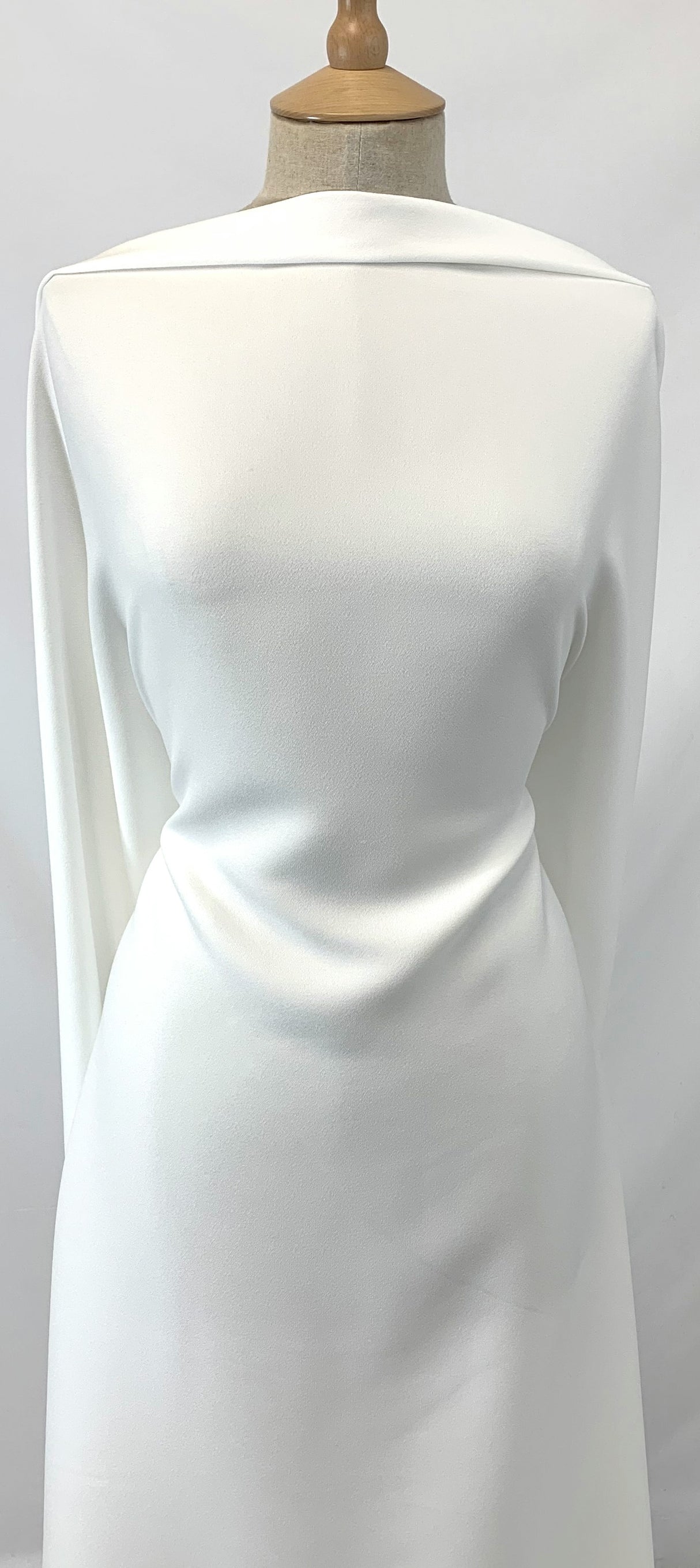 Supreme Soft White Gorgeous Satin Back Crepe Special Occasion Dresses Dress 2