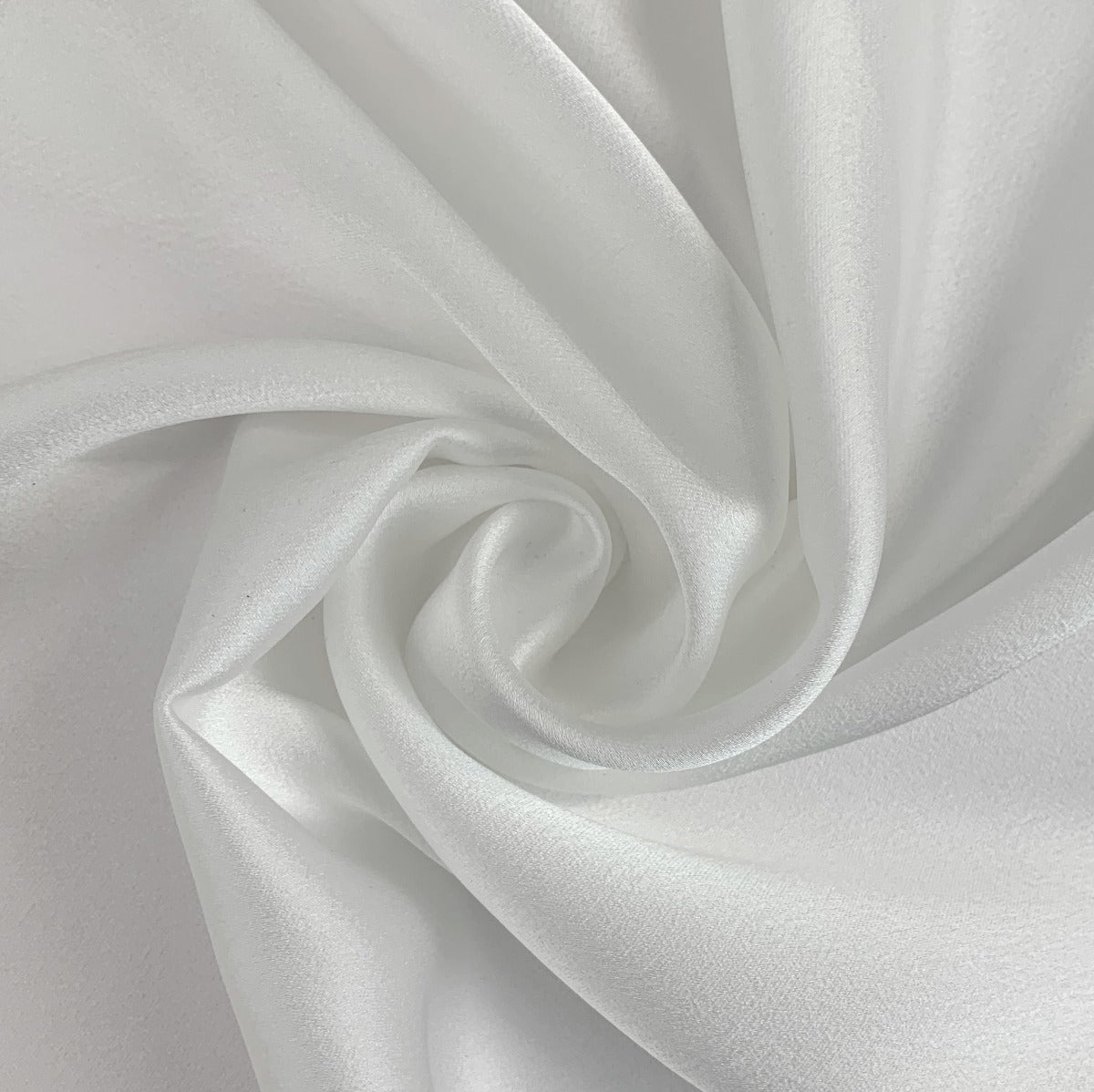 Supreme Soft White Gorgeous Satin Back Crepe Special Occasion Dresses Swirl