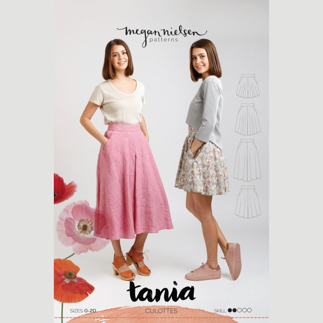 Tania Culottes Pattern Megan Nielsen Cover