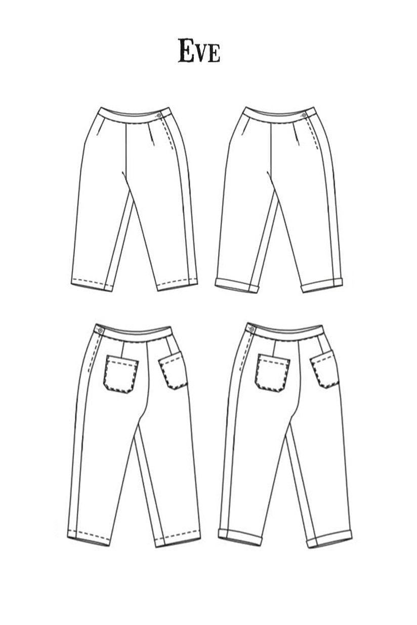 The eve trouser pattern merchant mills uk 6 18 4
