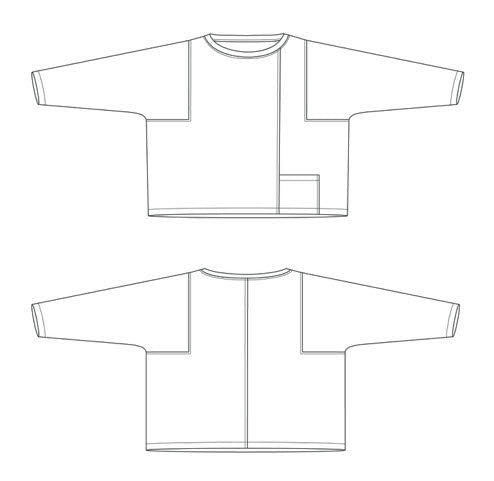 The Sewing Workshop Picasso Top And Pants Sketch Top