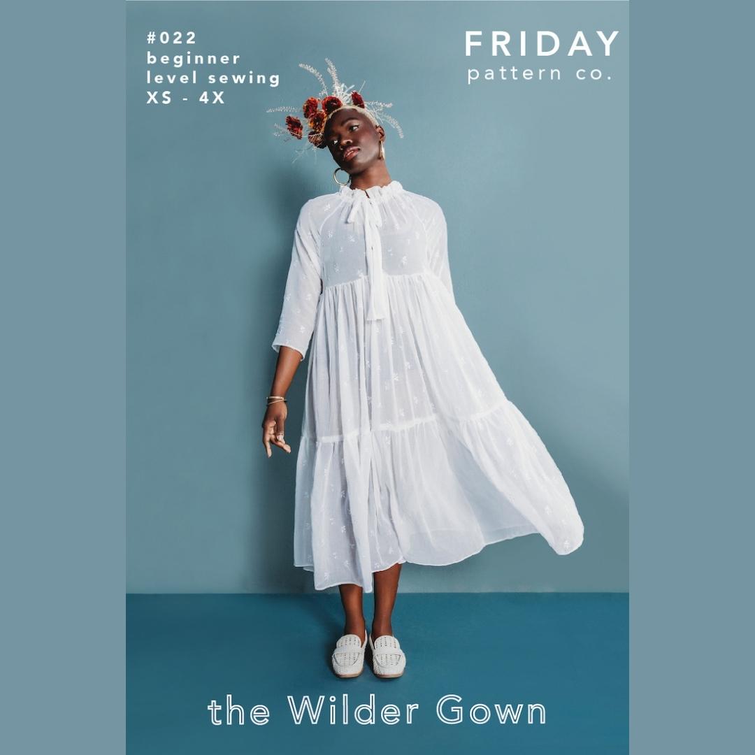 The Wilder Gown By Friday Pattern Company Fpc022 Cover