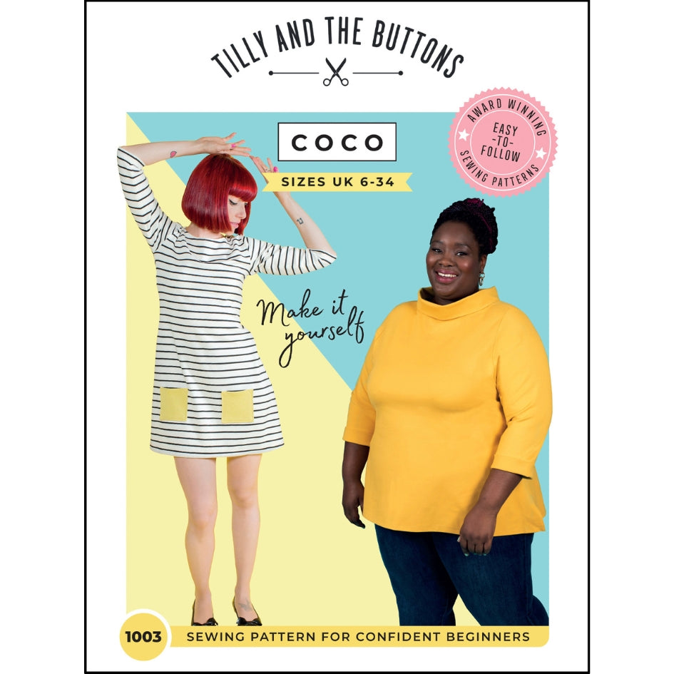 Tilly And The Buttons Coco Top And Dress Pattern Cover