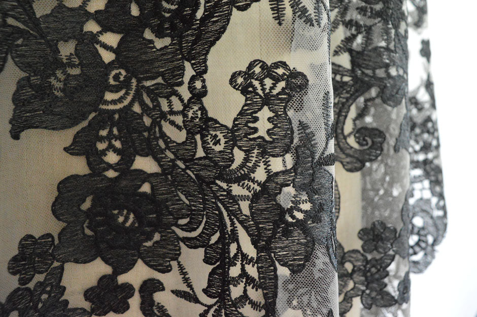 To Party Floral Black Lace Cu