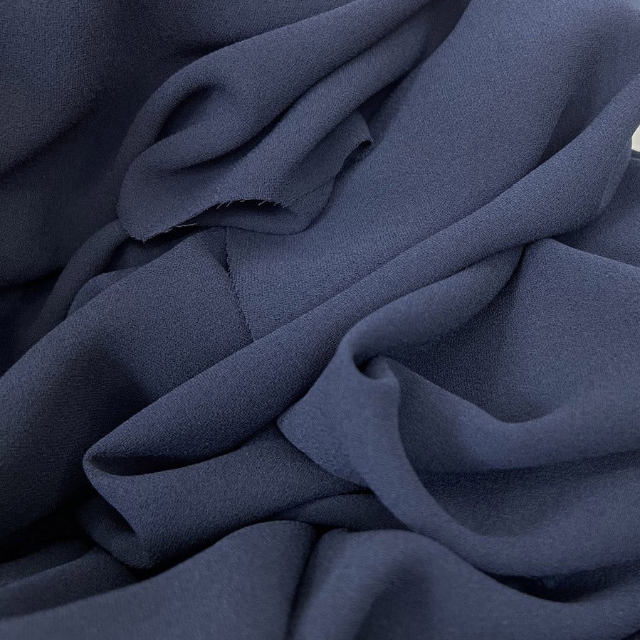 Triple Crepe Dressmaking Fabric Navy Cu 755E8897 A32C 4151 Bf64 4Ac9102De0E6
