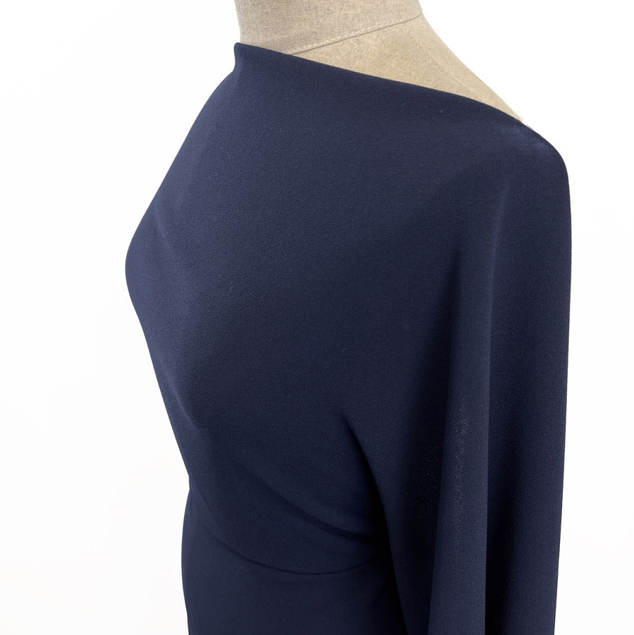 Triple Crepe Dressmaking Fabric Navy Side Febba47A F494 45Be A013 411884434E2F