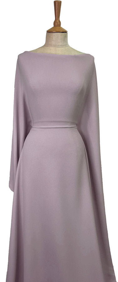 Triple Crepe Polyester Dress Fabric Dusky Lilac Dress