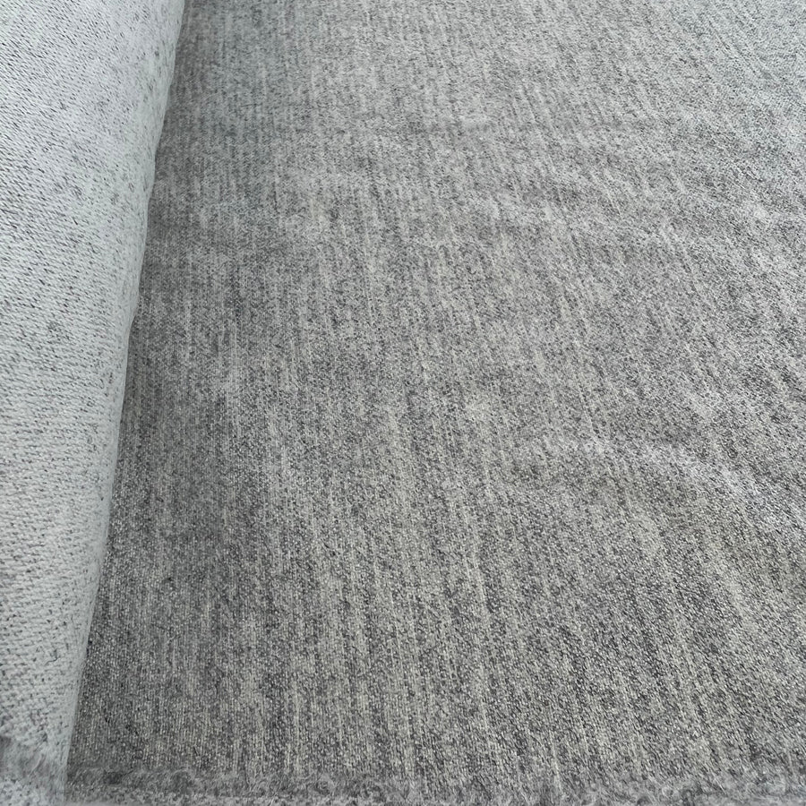 Two Suits Grey Marl Wool Suiting Fabric Roll