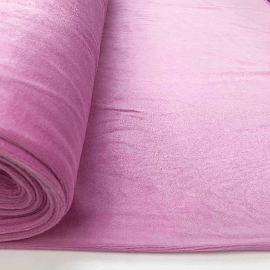 Velour Cotton Poly Fabric Serena Blush Bolt