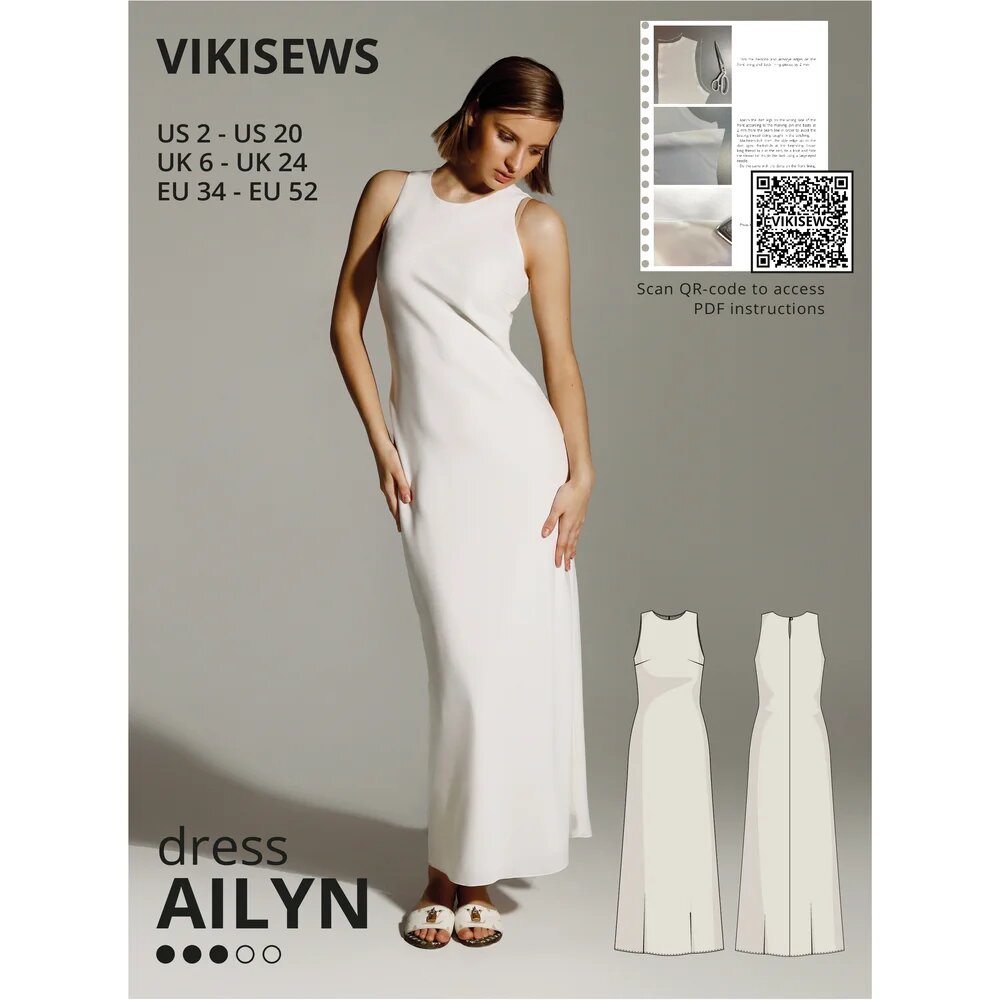 Vikisews Ailyn Sewing Dress Pattern Cover