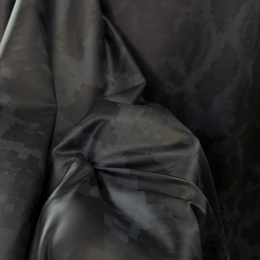 Viper Printed Satin Polyester Animal Skin Dress Fabric