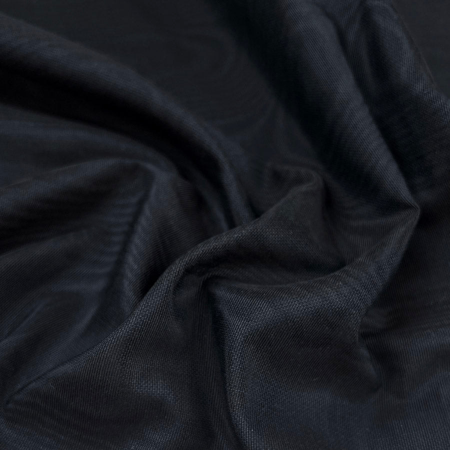 Viscose Fine Rib Trouser Fabric What Goes Around Navy
