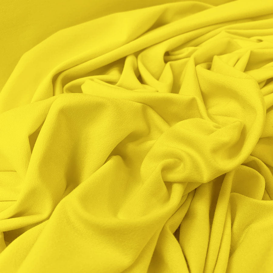 Viscose Jersey Cj Jersey Yellow Close Up