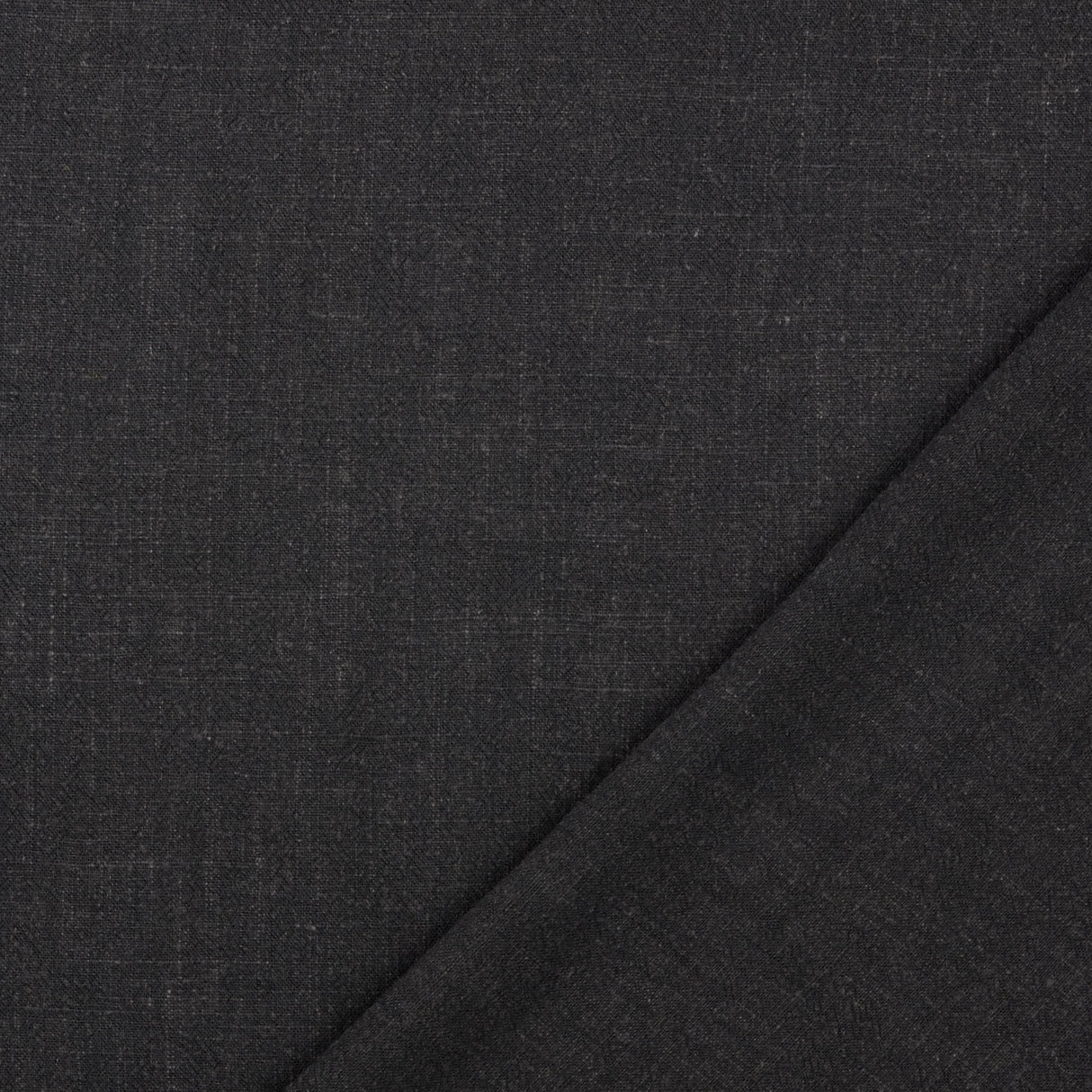 Viscose Linen Blend Dress Fabric Hector Black Fold