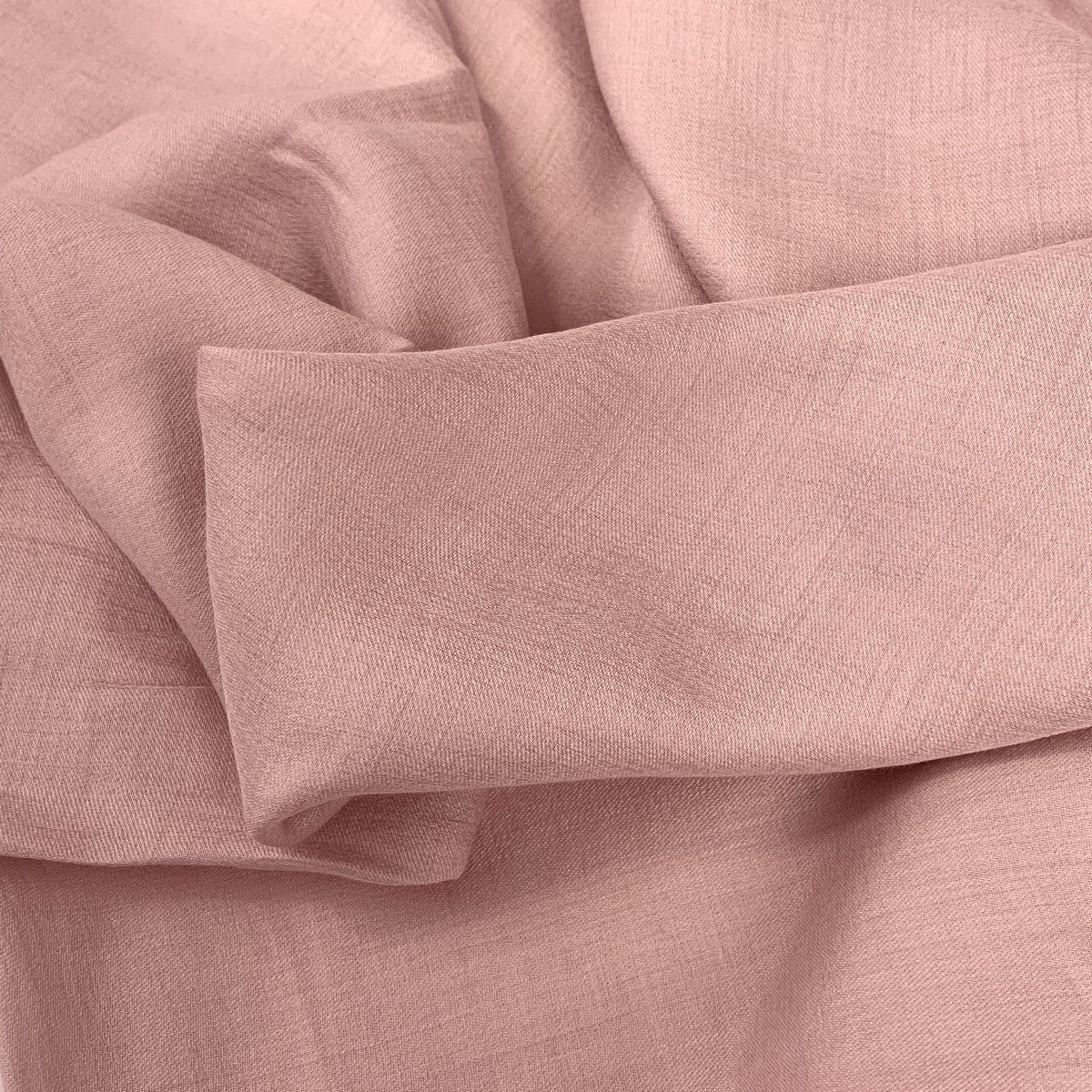 Voily Pink Fabulous Poly Viscose Dusky Pink Fabric Fold 2