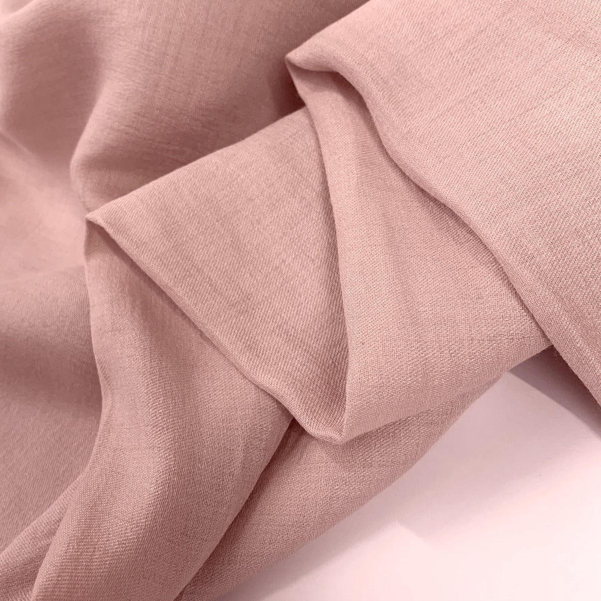 Voily Pink Fabulous Poly Viscose Dusky Pink Fabric Fold