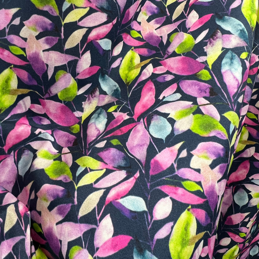 Voyage Brympton Parma Navy Ness Poplin Cotton Dress Fabric