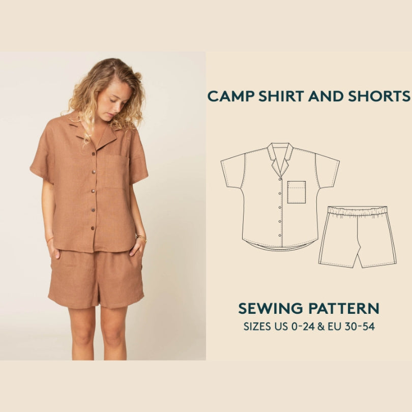Wardrobe By Me Camp Shirt And Shorts Pattern Cover