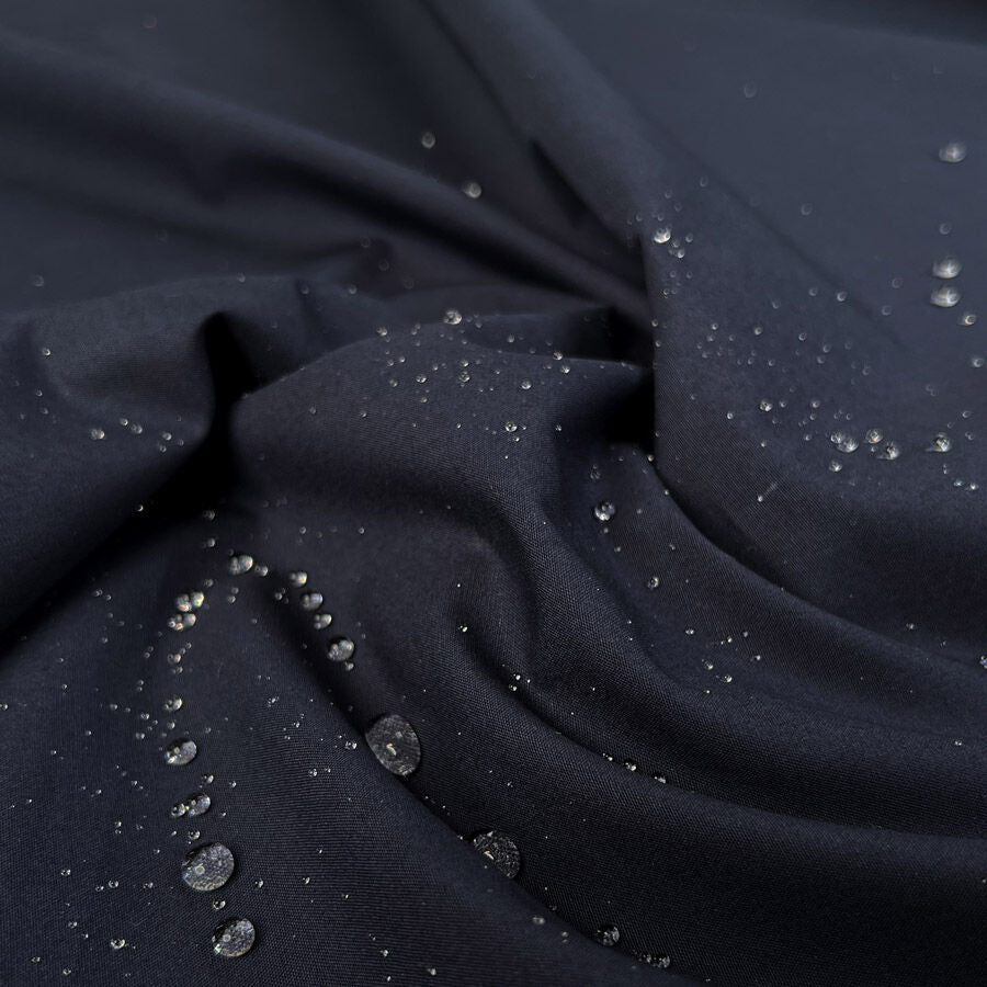Water Resistant Cotton Cambric 6oz Midnight Navy British Coating Fabric
