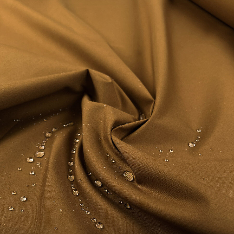 Water Resistant Cotton Cambric 8oz Tan British Coating Fabric