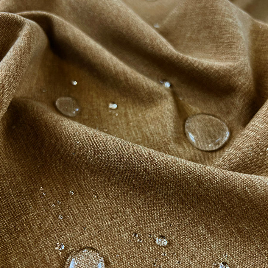 Water Resistant Polyester Soft Furnishing Fabric Outdoor Soft Beige Splash