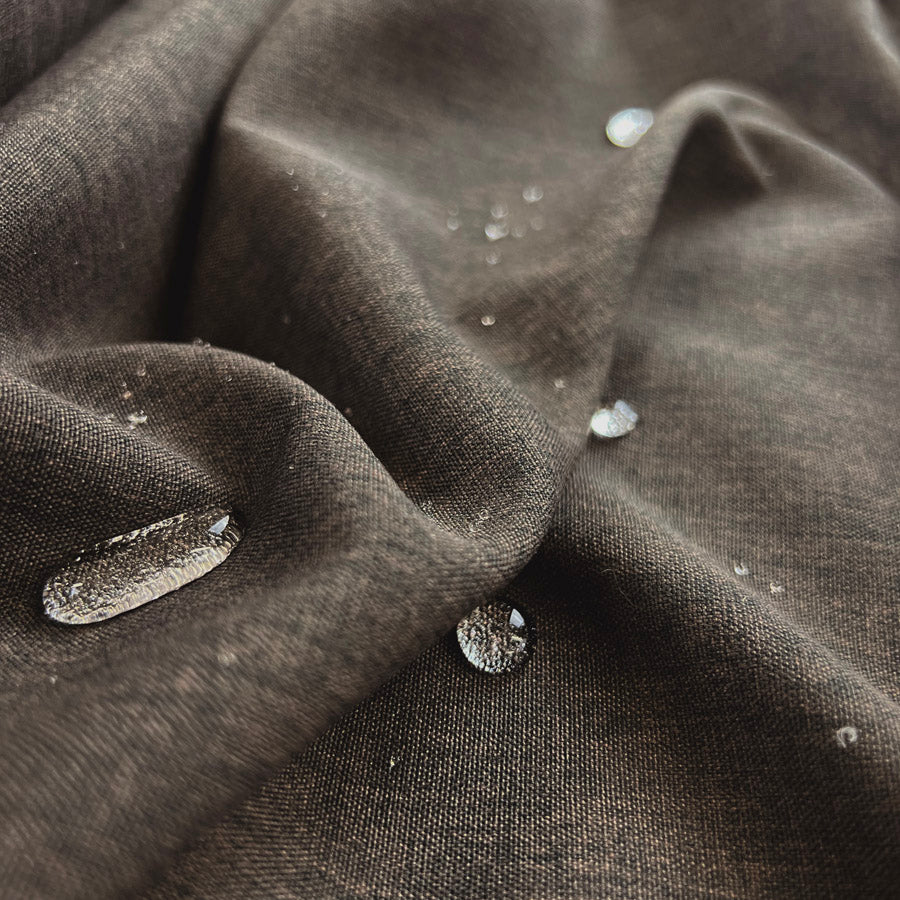 Water Resistant Polyester Soft Furnishing Fabric Outdoor Soft Brown Splash