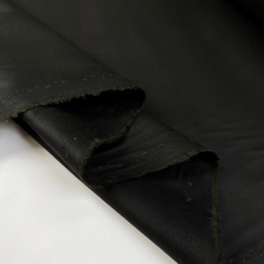 Waxed Cotton Chera 4oz Dark Green British Water Resistant Coating Fabric Fold