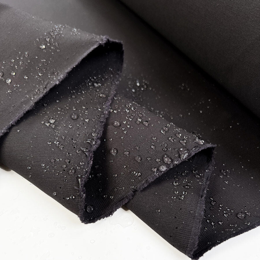 Waxed Cotton Ranger Drill Slate Grey British Water Resistant Coating Fabric