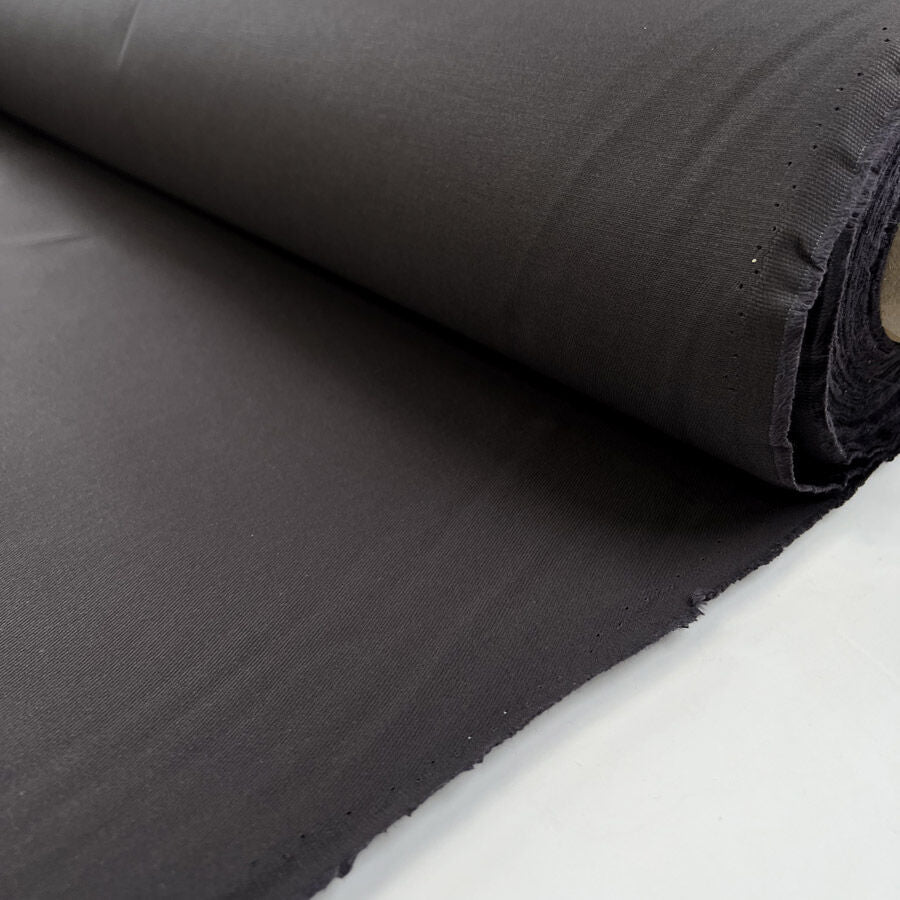 Waxed Cotton Ranger Drill Slate Grey British Water Resistant Coating Fabric Roll