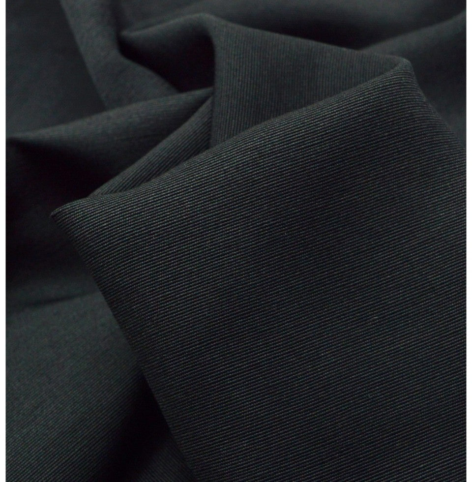 What Goes Around Black Polyester Suiting Fabric 2