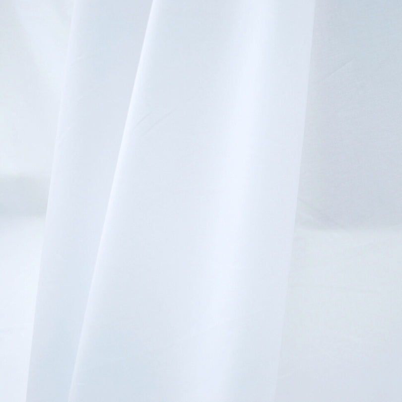 White 100% Combed Cotton Lawn Dressmaking Fabric
