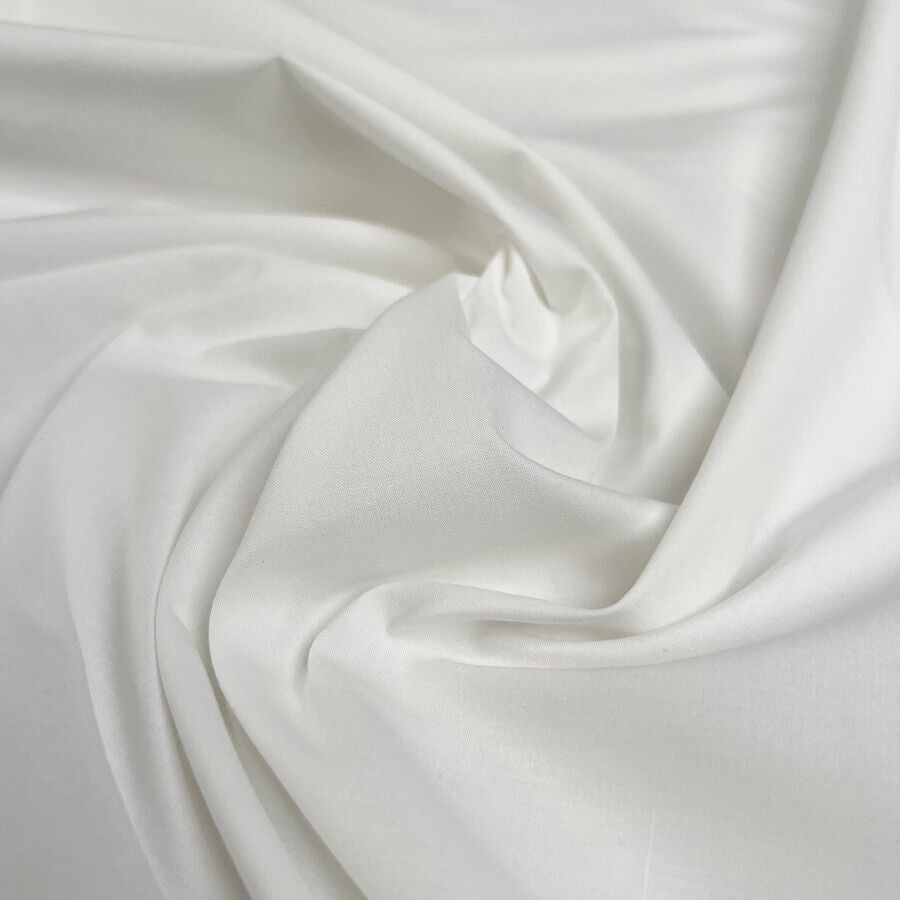 White Bleached Cotton Calico Plain Woven Fabric