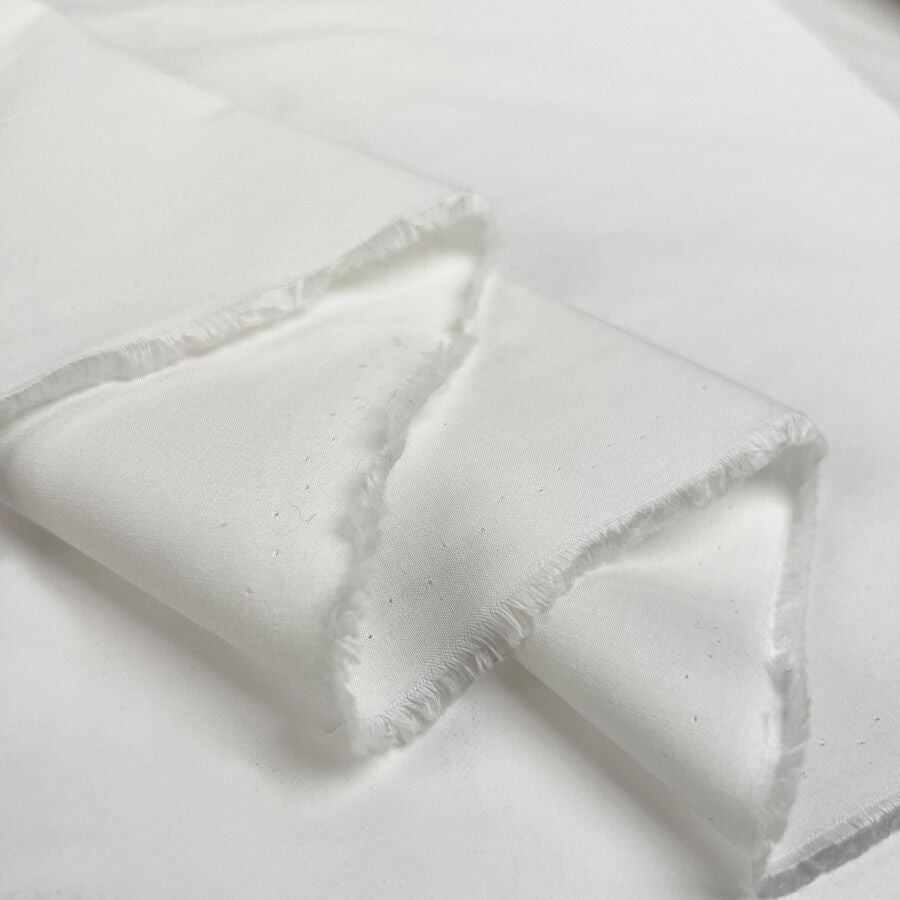 White Bleached Cotton Calico Plain Woven Fabric Fold