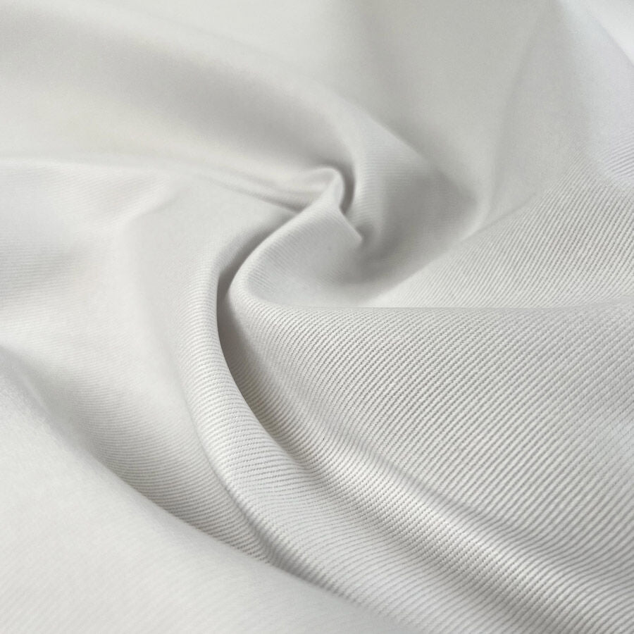 Whitehall Twill White Cotton Heavy Twill Trouser Fabric