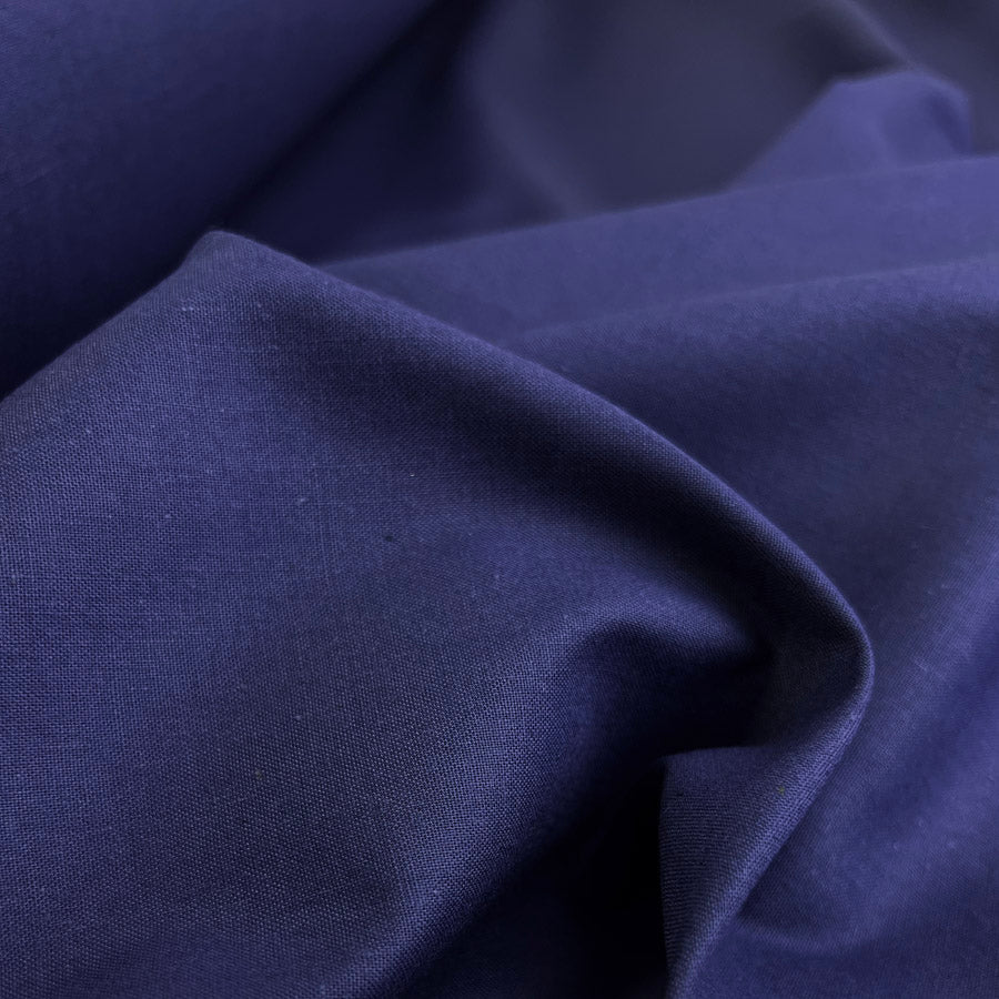 Wide Width Plain Polycotton Fabric Sheeting Polycotton Navy
