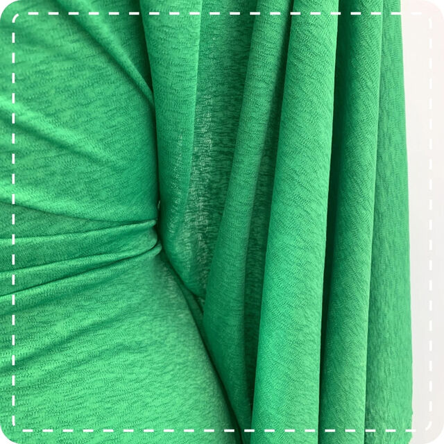 Linen Look Jersey Green