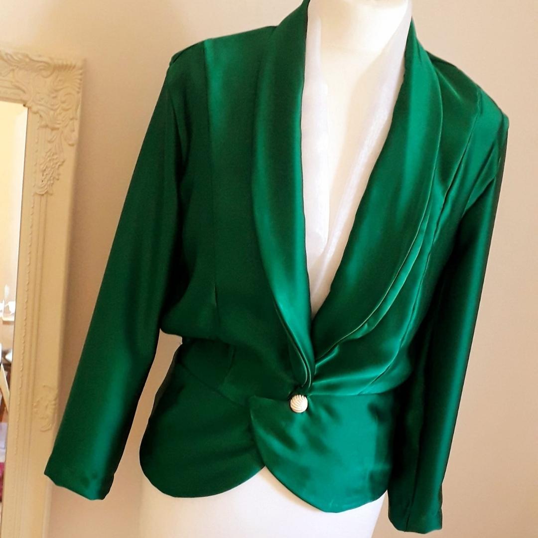 Customer Make Jenny Liquid Emerald Jacket