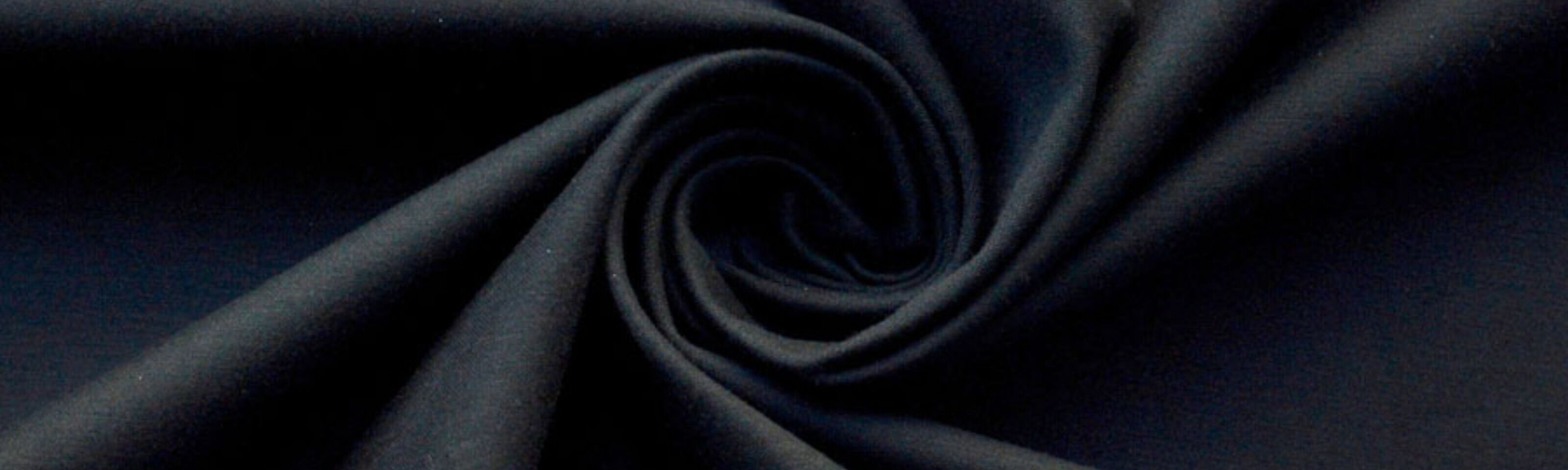Black Trousering Cotton Elastane Trousering-Fabric-cud