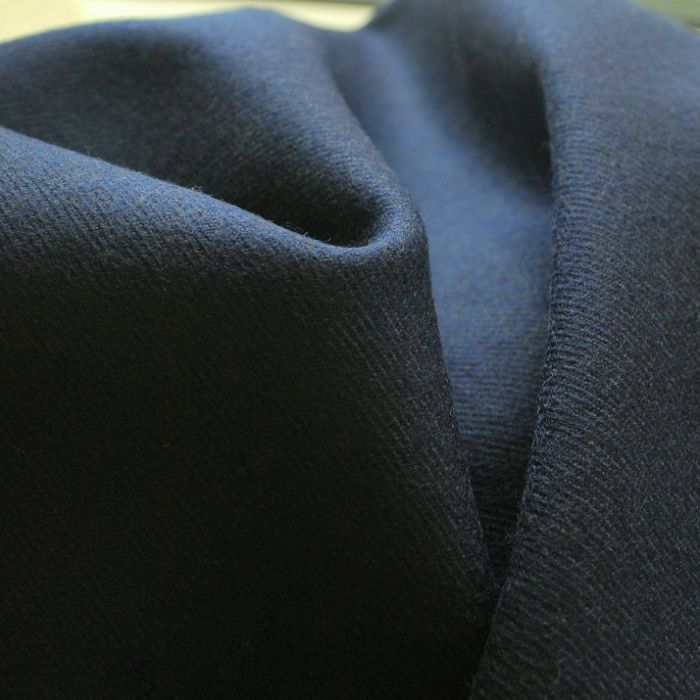 Melton Navy blue Wool suiting jacketing