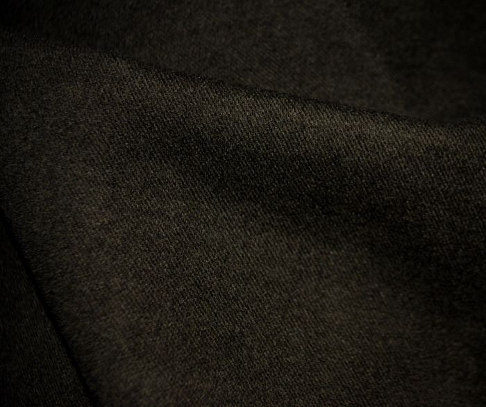 Moleskin cotton fabric Dark Brown