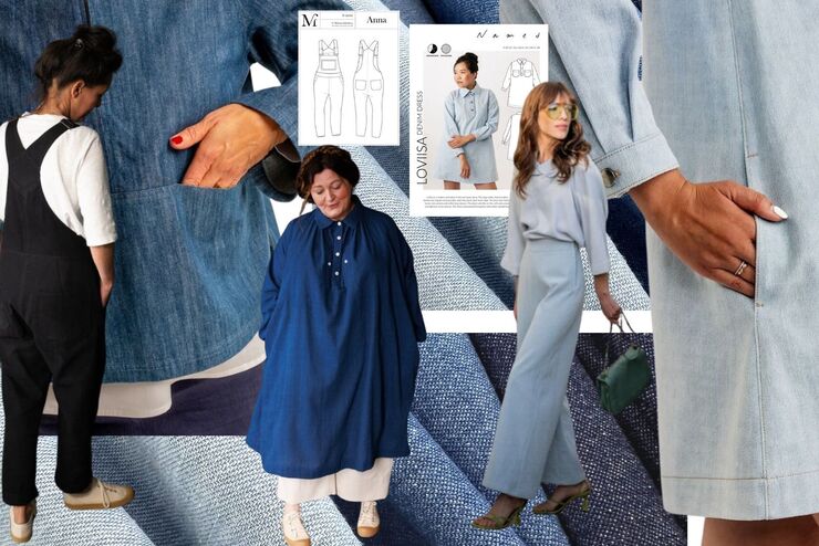 Denim - New denim fabrics and dress patterns for denim