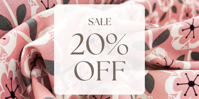 Fabric Sale 20% Off