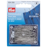 Prym - Hard Steel Pins - Silver (30 x 0.60mm)