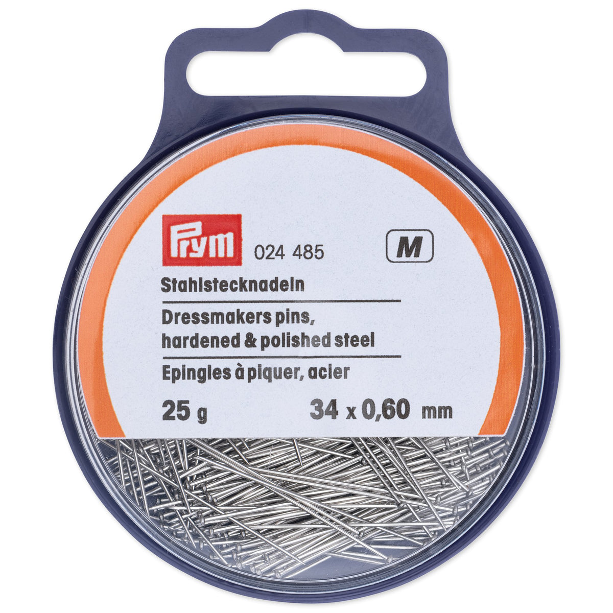 Prym - Steel Dressmakers Pins | 34 x 0.60mm | 024485 | Croft Mill