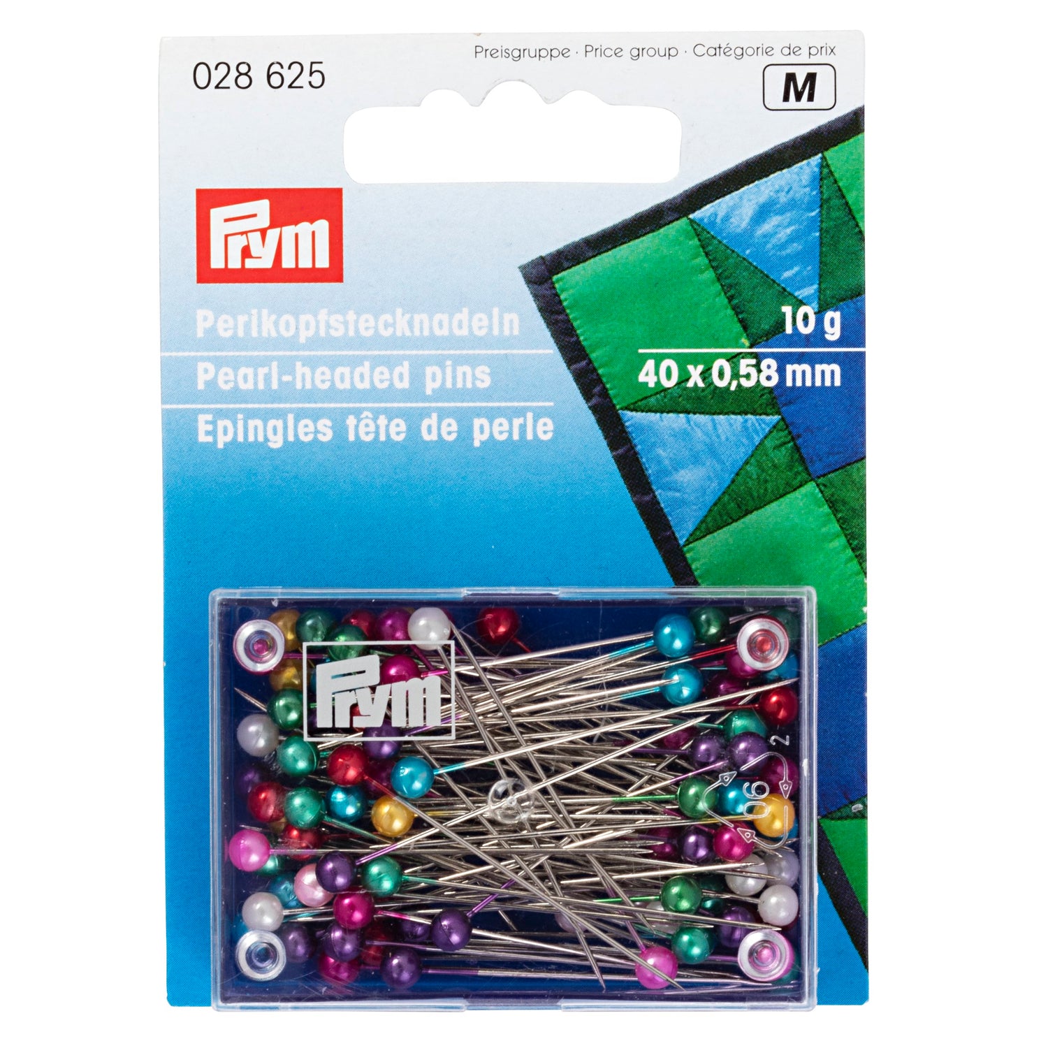 Prym - Pearl-Headed Pins (0.58 x 40mm)