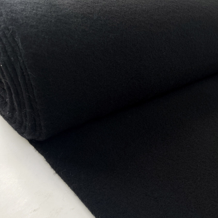 100% Wool Fleece - Black
