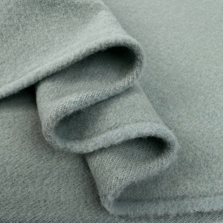 100% Fleece Wool Duck Egg Blue Australian Virgin Oeko Tex Knitted Coat Fabric Fold
