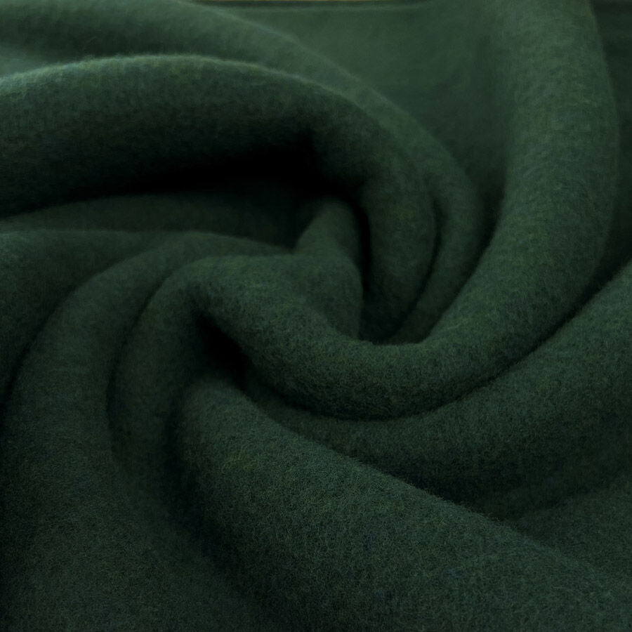 Remnant - 100% Wool Fleece - Forest Green (90cm)