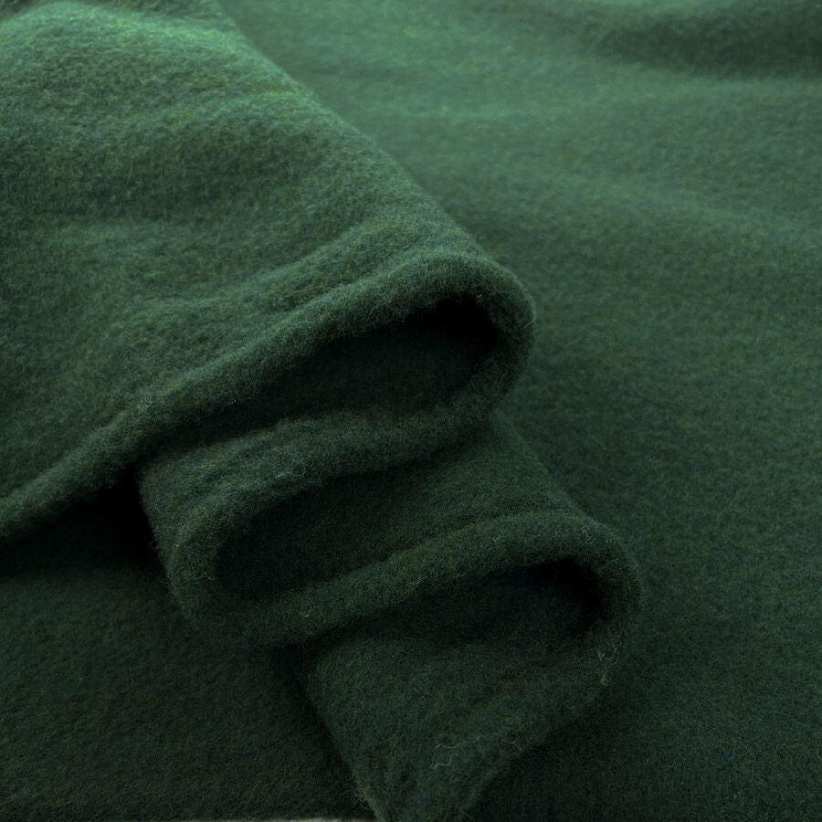 100% Wool Fleece - Forest Green