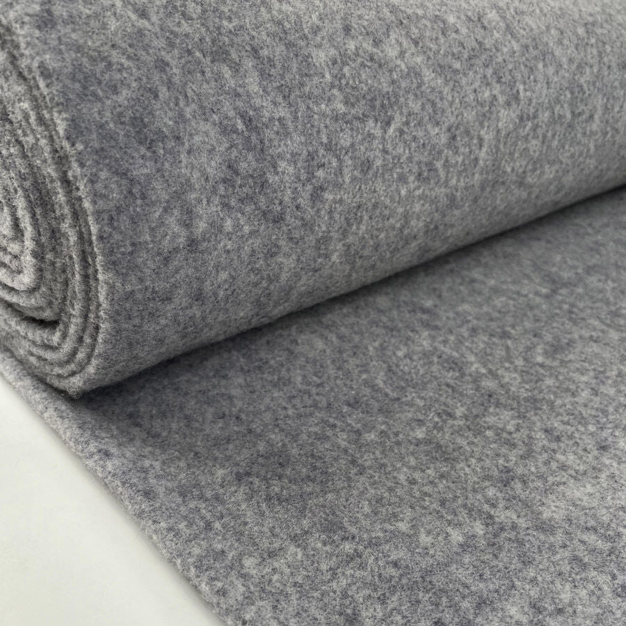 Remnant - 100% Wool Fleece - Light Grey (0.9m)